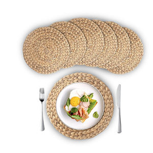 Manteles Individuales Redondos de Estilo Rústico, Hechos con Materiales Naturales de Vietnam, Ecológicos, de Bambú, Jacinto de Agua y Pasto Marino -TP2010 - Product Image 2