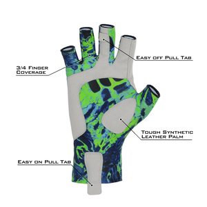 Gants de pêche haute performance avec poignée antidérapante durable, maille respirante pour un confort durable dans les gants de pêche en eau salée - Product Image 3