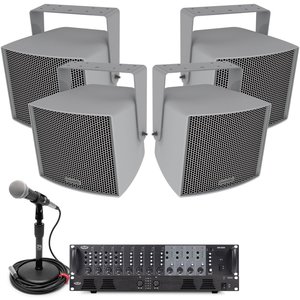 Stadium Audio System Featuring 3 <b>S10</b> 10" Stadium Speakers, 4 S6 6.5" 70V Speakers, MX9 Mixer, DA2500 Power Amp, BTR1 BT Receiver - Product Image 2