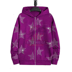 Sudaderas con Pedrería para Hombre, Elegantes y a la Moda, Diseño Personalizado 2026, Último Diseño para Adultos con Logotipo Personalizado - Product Image 3