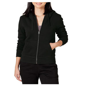 Sweat-shirts pour hommes en tissu French Terry délavé à l'acide, design à fermeture éclair, polyester/coton, motif uni - Product Image 3