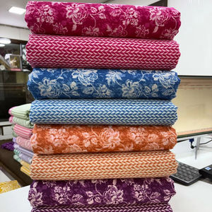 Élégant tissu pur coton de haute qualité léger et polyvalent pour les robes de mode écharpes tenues de soirée - Product Image 1