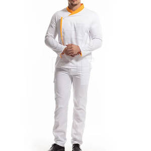 Manga larga Algodón Poliéster Hecho Chef Abrigo Restaurante Cocina Uniforme Venta caliente Chef Uniformes - Product Image 3