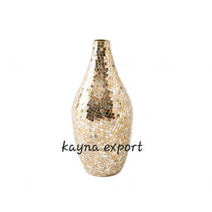 Vase décoratif le plus luxueux avec couvercle en or pour la décoration de la maison Nouveau centre de table de table moderne de table décorative pour vase à fleurs - Product Image 4