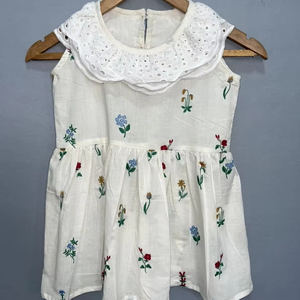 Vestido largo suelto informal de Asia occidental, 100% de algodón, informal, suave, bordado informal, vestidos Middi de verano para mujer, ropa de casa diaria para mujer - Product Image 1