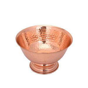 Copper Serving <b>Bowl</b> Indian Handi Set Tureen Stainless Steel Stylish and Functional Dinnerware Gorgeous Accent <b>Bowls</b> - Product Image 6