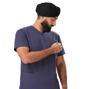 Haut de blouse médicale pour hommes, uniforme professionnel respirant à manches courtes, tenue d'infirmier, fabricant sur mesure - Product Image 2