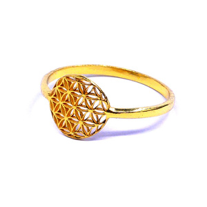 Haute qualité Style Vintage 925 en argent Sterling mode bague plaqué or Style classique pour les fêtes d'anniversaire quantité minimale de commande bas - Product Image 1