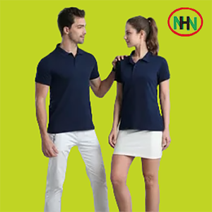 Polo de manga corta con cuello doble de corte clásico para hombre directo de fábrica camiseta Polo de algodón de Bangladesh - Product Image 4