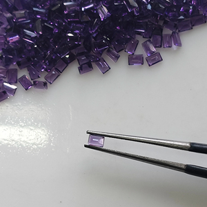 Améthyste africaine naturelle 3x2MM, coupe baguette, pierres précieuses en vrac de la meilleure qualité pour la fabrication de bijoux - Product Image 4