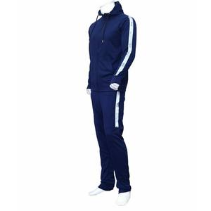 2024 ล่าสุดแฟชั่นผู้ชายโพลีเอสเตอร์ 2 ชิ้นชุดซิปคลุมด้วยผ้าโพลีเอสเตอร์สะท้อนแสง - Product Image 2