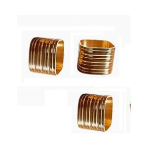 Porte-serviettes en tissu de fer en métal Forme carrée attrayante Anneau de serviette élégant Porte-serviettes pour fournitures d'hôtel - Product Image 6