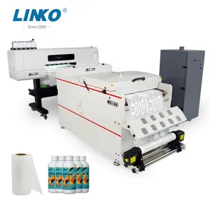 Mesin cetak kaus otomatis Printer A2 DTF yang ditingkatkan baru dengan pengalaman pencetakan yang ditingkatkan dimensi 630mm multiwarna