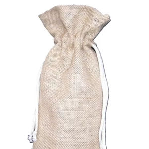 Sac à cordon de bouteille de jute recyclé écologique Sacs-cadeaux durables - Product Image 1