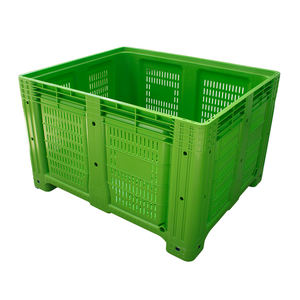 Caja grande Contenedor de plástico 100x120x76 cm Contenedor de almacenamiento grande de plástico Caja industrial de plástico para caja de frutas y verduras grande - Product Image 1