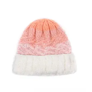 Polaire à l'intérieur des bonnets chaud doux tricot casquette décontracté en plein air mode Streetwear vêtements d'hiver unisexe élégant chapeaux jacquard - Product Image 1