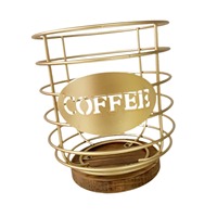 Boîte de rangement créative en métal pour capsules de café DC DC-CPS-36, grande capacité, à un seul niveau, pour usage professionnel, logo personnalisé