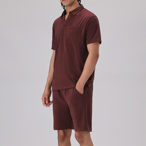 2025 conjuntos dobles de verano de manga corta informales para hombre, conjunto de pantalones cortos de camiseta de alta calidad - Product Image 1