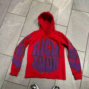 Otoño Invierno moda traje estilo Hip Hop Casual pulóver sudadera 3D bordado letras con capucha para Puff estampado para Mujeres Hombres - Product Image 6