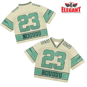 Maillot en maille de football Maillot surdimensionné imprimé par sublimation Joueur de l'équipe personnalisé Nom Numéro Maillot de football en maille de basket-ball - Product Image 3