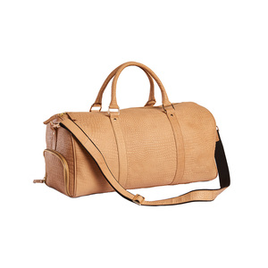 Sac de nuit Weekender de luxe en cuir véritable pour femmes filles week-end plage voyage avec compartiment à chaussures - Product Image 3