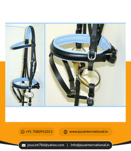 JOYA German Sky Baby Comfort Bridon de dressage rembourré en cuir véritable, élégant, couleur personnalisable, non-permanent - Product Image 6