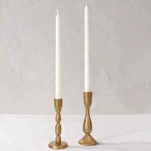 Bougeoir en laiton Chandelier conique en métal Conteneurs de bougies Bocaux à bougies - Product Image 1