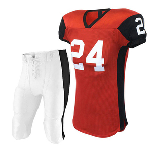 Maillot de football américain personnalisé en gros uniforme de sublimation court respirant pour la pratique estivale personnalisable blanc bon marché - Product Image 6