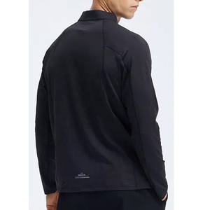 High Performance Training Apparel Outdoor Exercise Running Trekking Lightweight Pullover Polyester Terry 1/4 <b>Zipper</b> Gym <b>Jacket</b> - Product Image 2