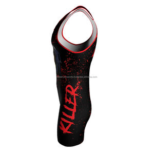 Singlet de lutte sublimé Singlet de lutte durable Singlets uniformes de lutte pour hommes - Product Image 4