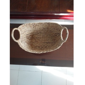 Handcrafted Eco-friendly L80 Natural Water Hyacinth <b>Storage</b> <b>Bin</b> Oval Shape Multifunctional <b>Storage</b> <b>Boxes</b> <b>Bins</b> Made in Vietnam - Product Image 3