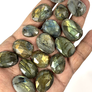 พลอยคาโบชองผสมหลายชิ้นขนาด20ถึง30มม. แบบหลายไฟอัญมณีทรงหลวมตามธรรมชาติ - Product Image 1