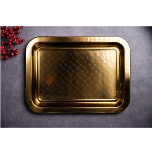 La mayoría de las ventas Floral Cutwork Bandeja de hierro Salón Acento y Cocina/Comedor Decoración Elegante Bandeja de metal para almacenamiento - Product Image 3
