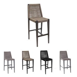 Hiện Đại Ngoài Trời Nhôm Bên Ghế Không Thấm Nước Vườn Dây Mây Dệt Nhà Hàng Đồ Nội Thất Bảng Cho Công Viên Hàng Hiên Có Thể Chồng - Product Image 4