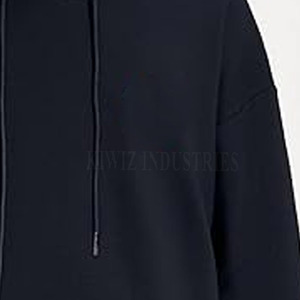 Accepter le sweat à capuche brodé de logo personnalisé sweats à capuche brodés OEM à ourlet brut vintage pour hommes - Product Image 5