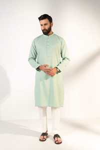 Haute qualité hommes Shalwar Kameez grande taille vêtements musulmans islamiques poches latérales longues haut vente Polyester/coton bas quantité minimale de commande 20 - Product Image 5