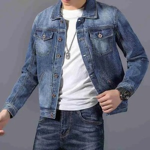 Jaqueta jeans de algodão orgânico moderno para homens 2025 leve <span class=keywords><strong>Jeanswear</strong></span> personalizado casual - Product Image 5