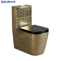 WC Art Déco OEM à chasse directe, de luxe, sans bride, avec abattant fin à fermeture douce, disponible avec certification CE
