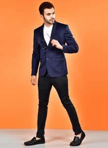 Blazer Azul Marino de Excelente Calidad, Estilo Corte, para Uso Casual, Fiestas y Eventos Sociales, Disponible a Precio de Descuento - Product Image 5