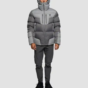 Ventes en gros de vestes matelassées en nylon pour hommes personnalisées 2025, respirantes, rembourrées en polyester, décontractées, manches longues, col montant, saison hivernale - Product Image 3