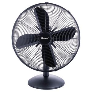 Ventilatore da Tavolo Kooper 35W a 4 Pale e 3 Velocità, Nero, 16 Pollici, Portatile, Elettrico, con Telecomando, Regolabile, in Plastica, per Uso Esterno - Product Image 1