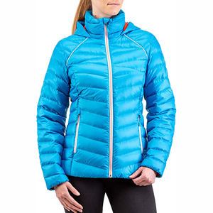 เสื้อแจ็คเก็ตพัฟเฟอร์คุณภาพเยี่ยม สกรีนโลโก้ตามสั่ง สำหรับผู้หญิง วัสดุที่ดีที่สุด รุ่นใหม่ล่าสุด ดีไซน์ซิป ผ้าฟลีซ พิมพ์ลาย ขายดี - Product Image 3