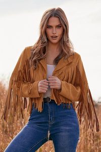 Veste en cuir pour femmes à bas quantité minimale de commande nouveauté veste en cuir pour femmes veste en cuir pour femmes de haute qualité avec impression de logo personnalisé - Product Image 3