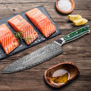 Cuchillo de Chef de 8 Pulgadas, Cuchillo de Cocina de Acero de Damasco de 67 Capas con Mango Acrílico, Gran Oferta 2024 - Product Image 3