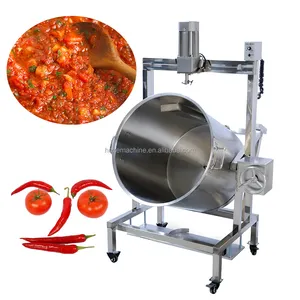 Dayanıklı küçük endüstriyel gıda karıştırıcı toptan fiyat paslanmaz çelik gıda sosu mikser pişirme makinesi ile mikser