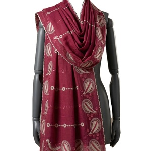 Hijabs de Algodón Voile AHE al por Mayor para Mujer, con Bordado Floral y Pedrería, Transpirables, Estilo Dubái, para Uso Diario Islámico - Product Image 4