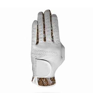 Gant de golf pour homme de marque personnalisée haut de gamme, en cuir de cabretta doux et confortable, avec grip WeatherSof, blanc nacré - Product Image 3