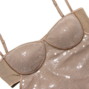 <span class=keywords><strong>Robe</strong></span> <span class=keywords><strong>de</strong></span> <span class=keywords><strong>soirée</strong></span> française extensible robes à paillettes femmes dame élégante fête jamais jolie femmes formelle moulante sans manches - Product Image 4