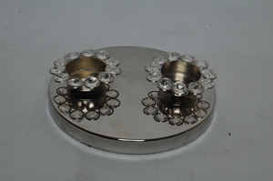 Portavelas Votivo de Diseño Personalizado de Súper Calidad, Portavelas de Metal con Grabado a Mano para Bodas, Compromisos y Fiestas - Product Image 6