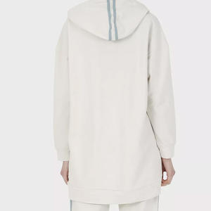 2025 nueva llegada negro completo largo mujer modesto Sudadera con capucha último diseño canguro bolsillo Drop-shoulder sudaderas con capucha para mujer - Product Image 1